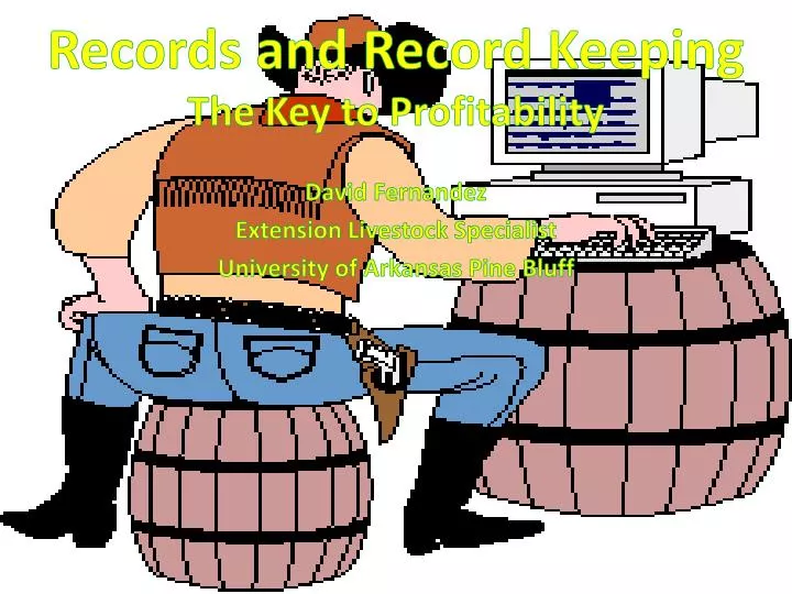 records and record keeping the key to profitability