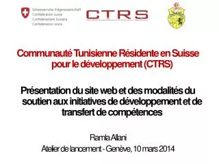Communauté Tunisienne Résidente en Suisse pour le développement (CTRS)