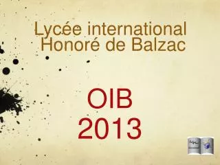 oib 2013