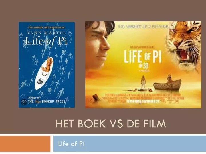 het boek vs de film