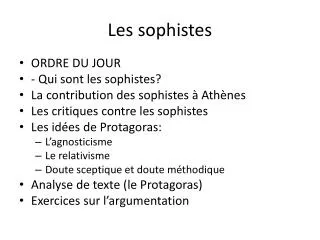 les sophistes