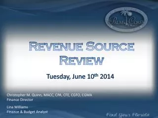 Tuesday, June 10 th 2014