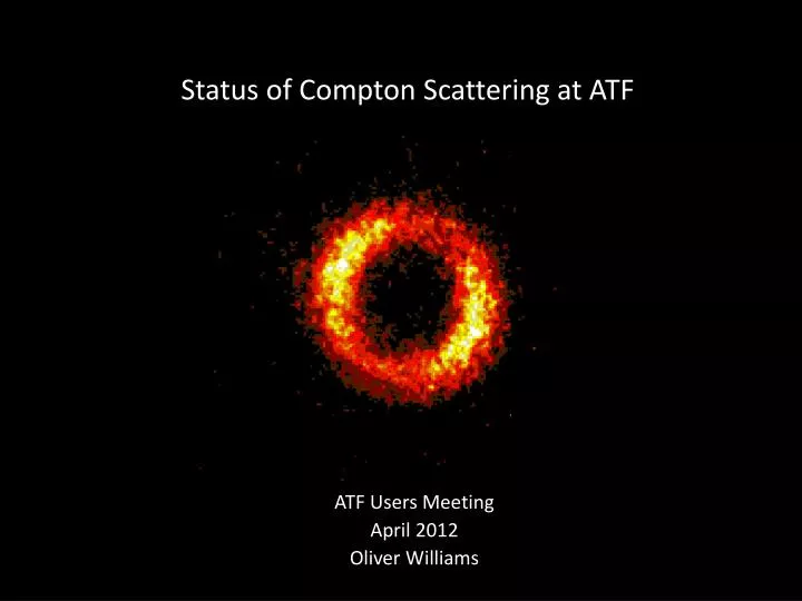 status of compton scattering at atf