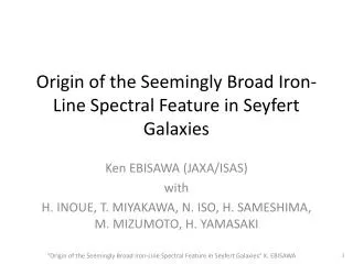 Origin of the Seemingly Broad Iron-Line Spectral Feature in Seyfert Galaxies