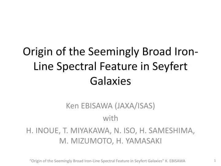 origin of the seemingly broad iron line spectral feature in seyfert galaxies
