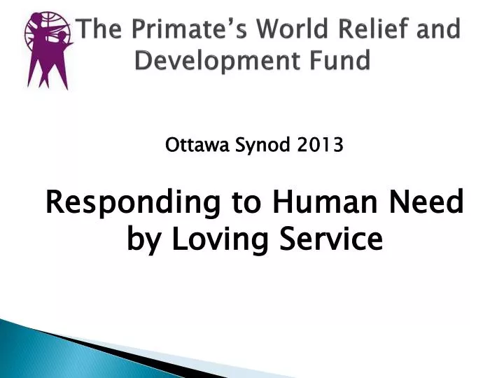 the primate s world relief and development fund