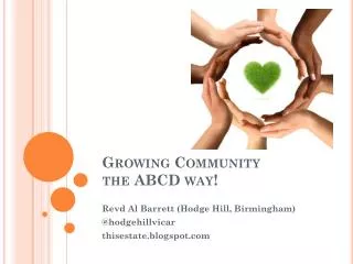 Growing Community the ABCD way!