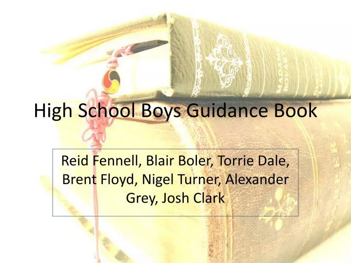 high school boys guidance book