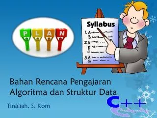 bahan rencana pengajaran algoritma dan struktur data