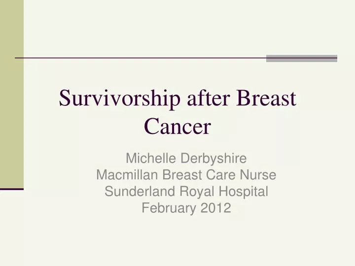 survivorship after breast cancer