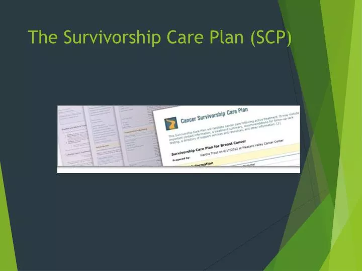 the survivorship care plan scp