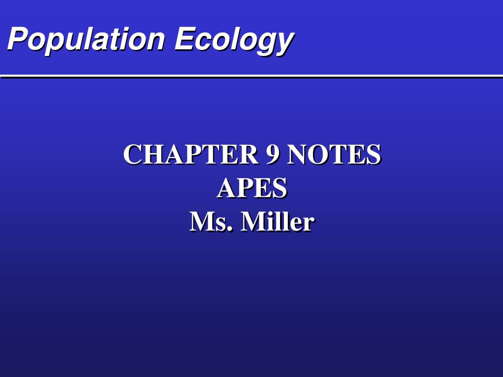 PPT - Population Ecology PowerPoint Presentation, free download - ID ...