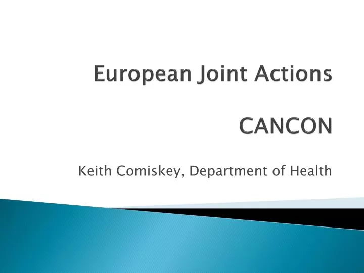 european joint actions cancon
