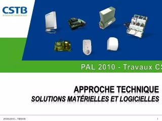 approche technique solutions mat rielles et logicielles