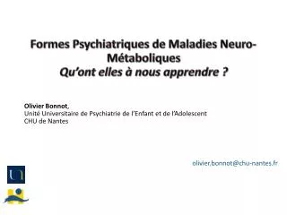 formes psychiatriques de maladies neuro m taboliques qu ont elles nous apprendre