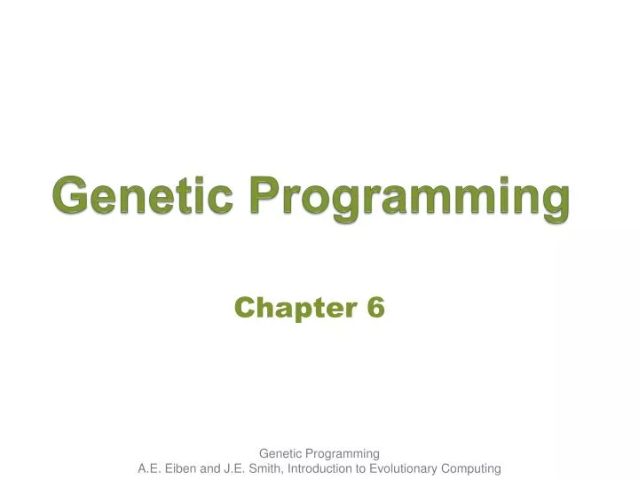 genetic programming