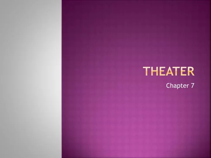 theater