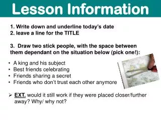 Lesson Information