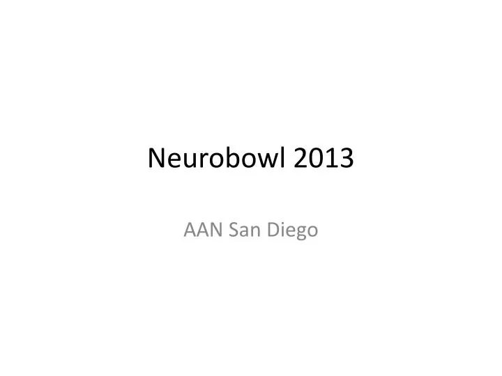 neurobowl 2013