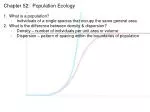 Chapter 52: Population Ecology - slide 1