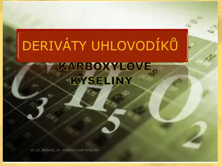 karboxylov kyseliny