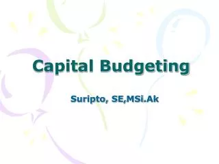 capital budgeting