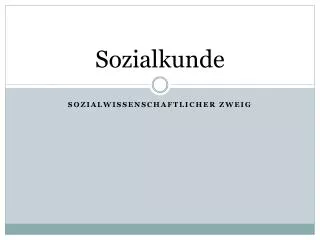 sozialkunde