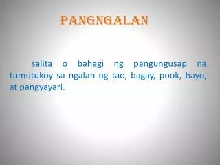 pangngalan