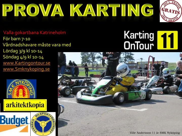 prova karting