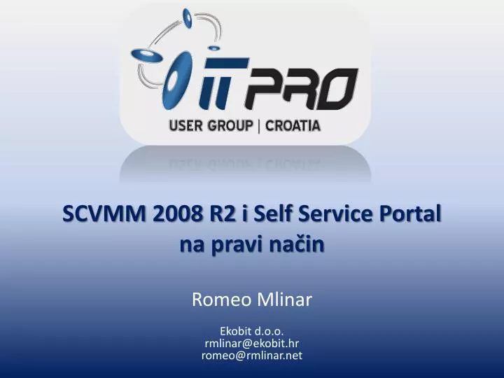 scvmm 2008 r2 i self service portal na pravi na in