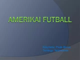 amerikai futball