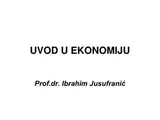 uvod u ekonomiju