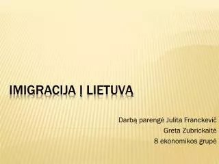 darb pareng julita franckevi greta zubrickait 8 ekonomikos grup