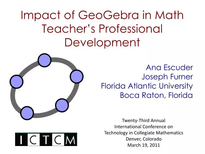 impact of geogebra in math teacher s professional development