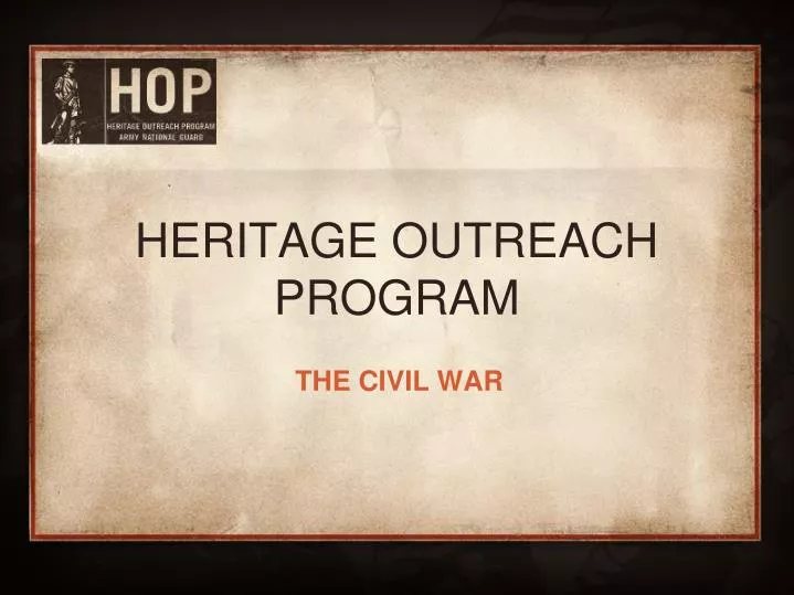 heritage outreach program
