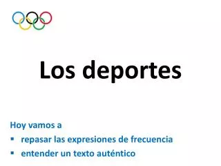 los deportes