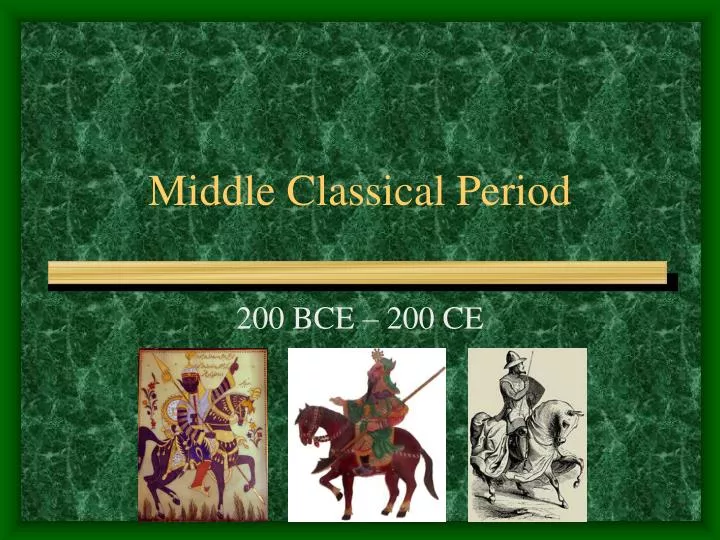 middle classical period