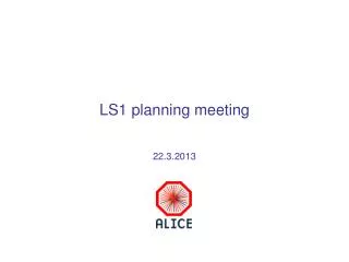 LS1 planning meeting