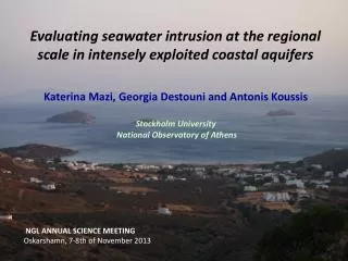 Evaluating seawater intrusion at the regional scale in intensely exploited coastal aquifers