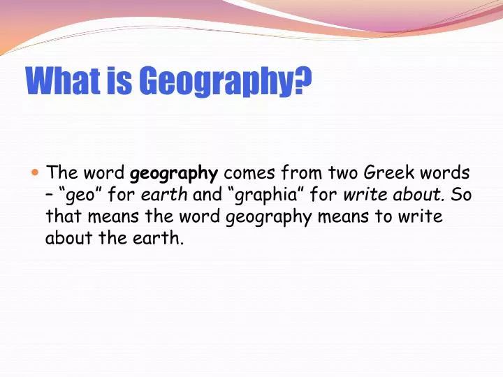 what is geography