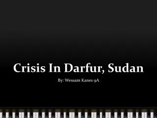 Crisis In Darfur, Sudan