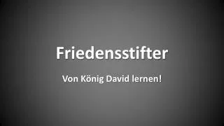 friedensstifter