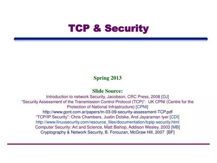 tcp security