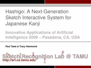 Hashigo: A Next-Generation Sketch Interactive System for Japanese Kanji