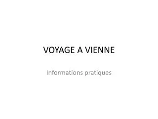 voyage a vienne