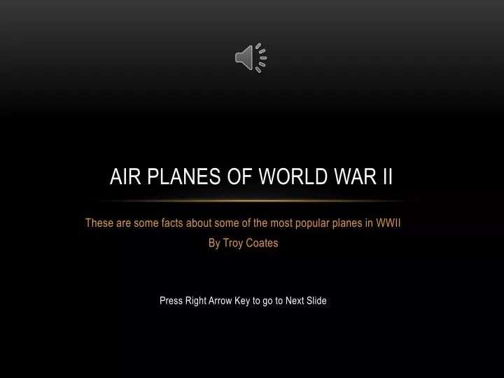 air planes of world war ii