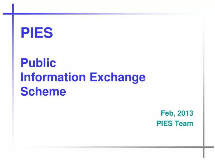 pies public information exchange scheme