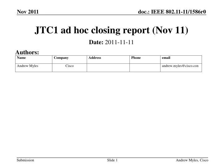jtc1 ad hoc closing report nov 11
