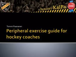 Peripheral exercise guide for hockey coaches