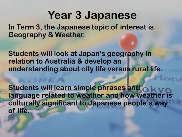 year 3 japanese